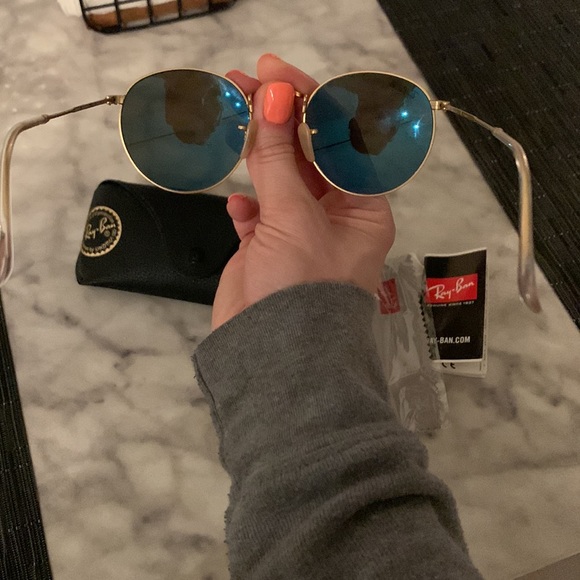 RayBans standard size round polarized flash lenses - Picture 7 of 8
